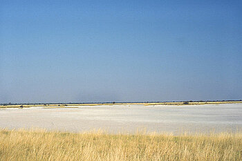 Salzsee in Botswana