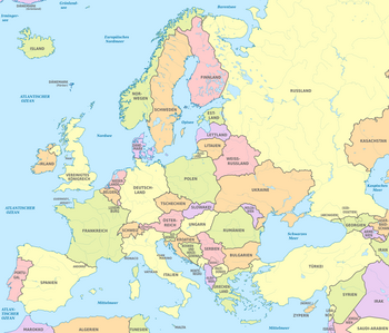 Staaten Europa Karte Europa Länder Karte