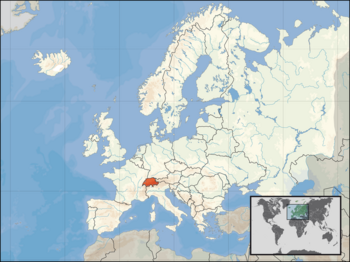 Lage der Schweiz