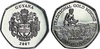 Guyana-Dollar-Münzen