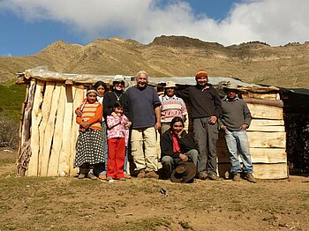 Indio-Familie in Argentinien Indio-Familie in Argentinien