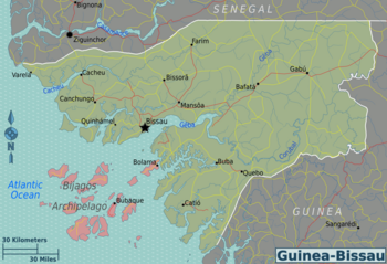 Guinea Bissau Karte Karte von Guinea-Bissau
