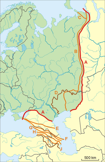 Karte Grenze Europa Asien Grenze zwischen Europa und Asien