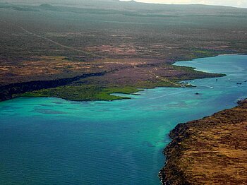 Wo liegen die Galapagos Inseln? Galapagosinseln aus der Luft